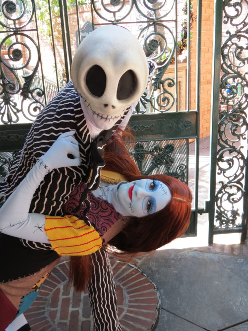 hardysmom:Jack and Sally at Disneyland 10/18/14 photos by me