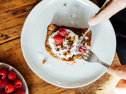 sweetoothgirl:Vegan Banana Bread French Toast 