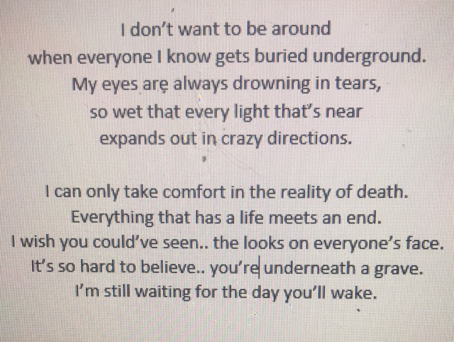Grief Poetry Tumblr