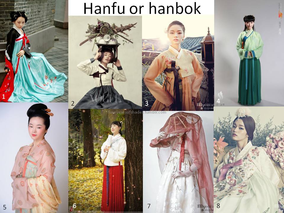 hanbok and hanfu