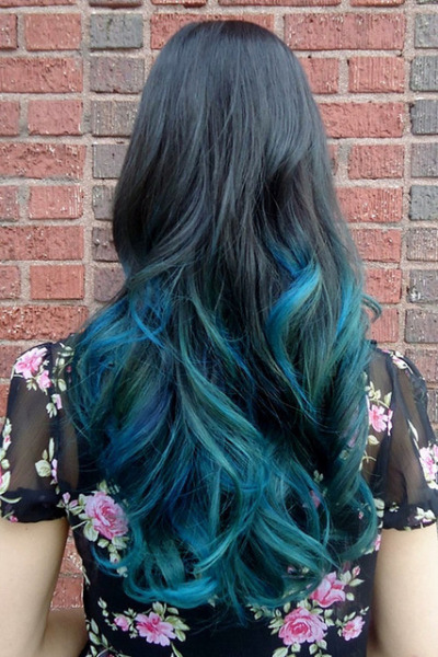 Blue Ombre Hair Tumblr