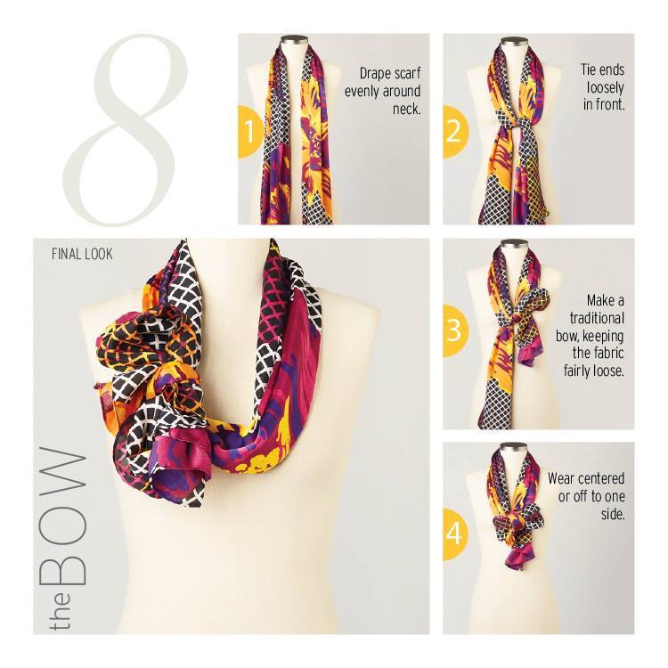 10 Ways To Tie A Scarf Knot The Bow The 10