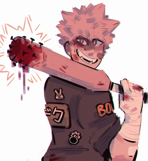 ghossneon:goretober / day 5 , hey batter batter