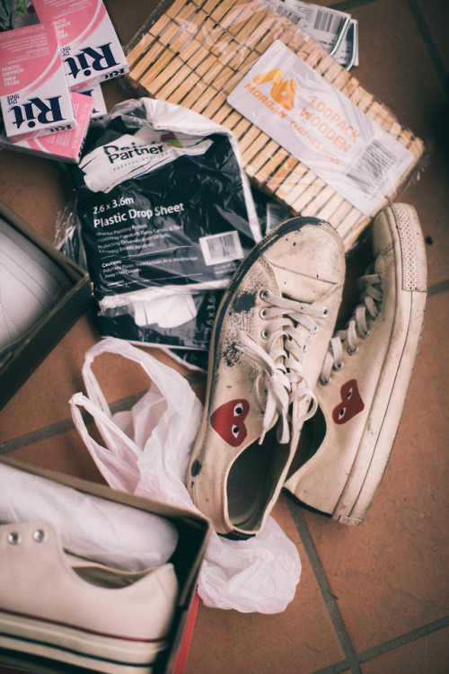 prsnlefcts:Dye Studies - Petal Pink Meets Converse X Engineered...