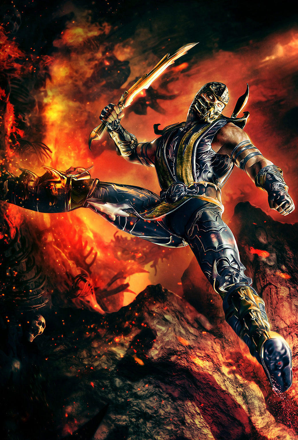 Parallax Wallpaperscom Scorpion Mortal Kombat Hd Wallpaper