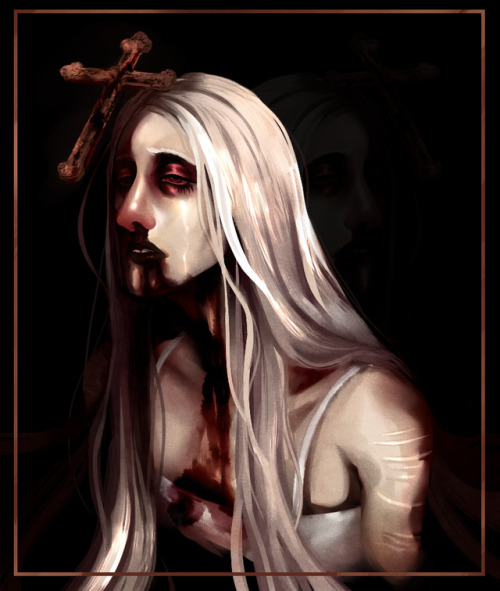 not my ocs blood self harm / scars /