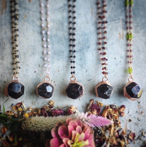 Faceted Garnet Pendants.. 