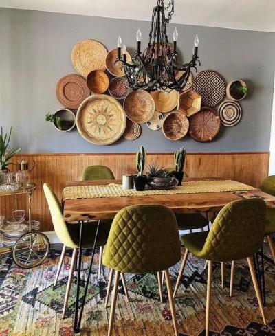 Bohemian style dining room [749x916]