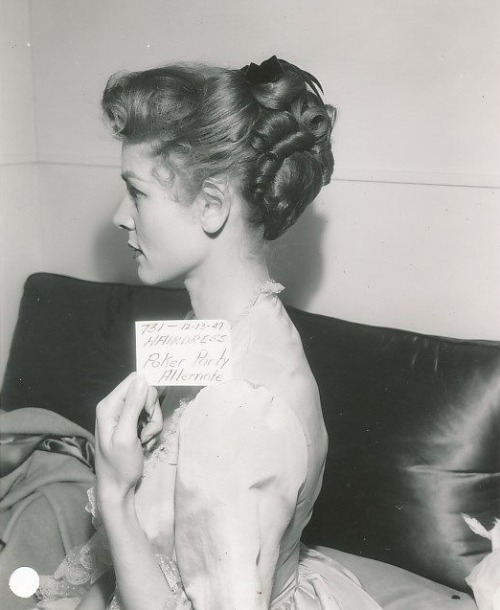 Lauren Bacall - Hair/Dress Test Photos for Bright Leaf, circa...