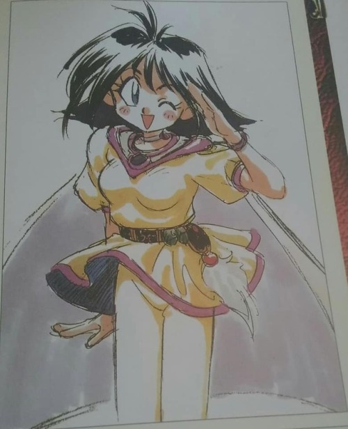 faline-cat444:Some of the first pages in Slayers DX are color...