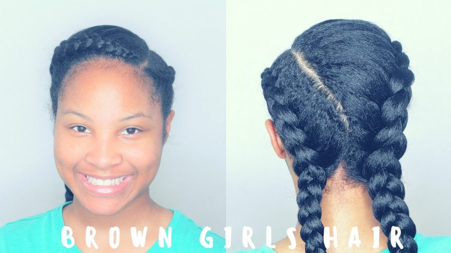 Cute Hairstyles For Girls Two Simple Cornrows With Hair