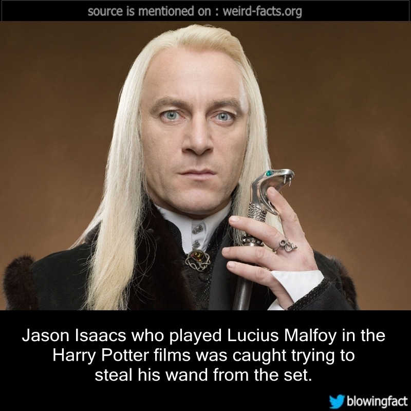 Weird Facts — Jason Isaacs Who Played Lucius Malfoy In The Harry