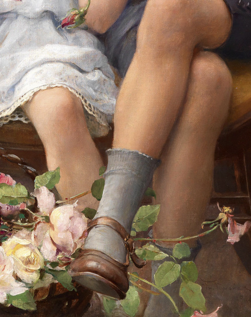 greuze:Franz Dvorak, The Siblings (Detail), 19th/20th Century