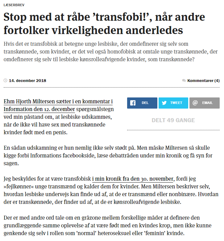 Transfobi dating