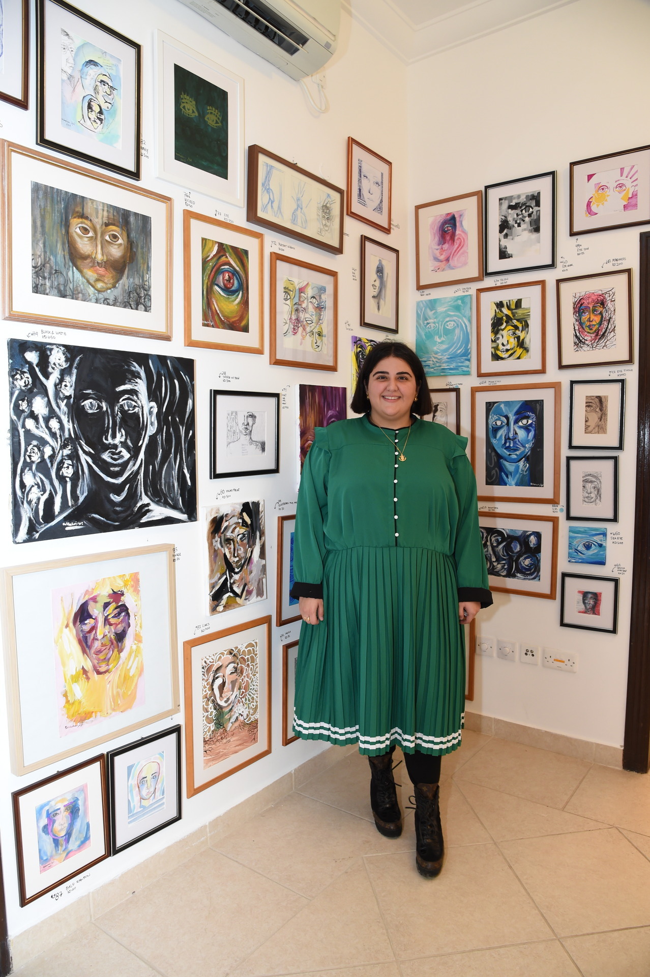 Hi I am Anwar Behbehani, a 27 year old female artist from Kuwait. I just had my 700+ art pieces solo exhibition. It was my dream. I ended up curating almost 400 paintings, 400 photographs, a self published book, and an art store with my work printed...