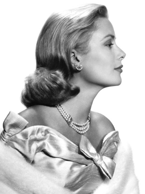 Grace Kelly in profile