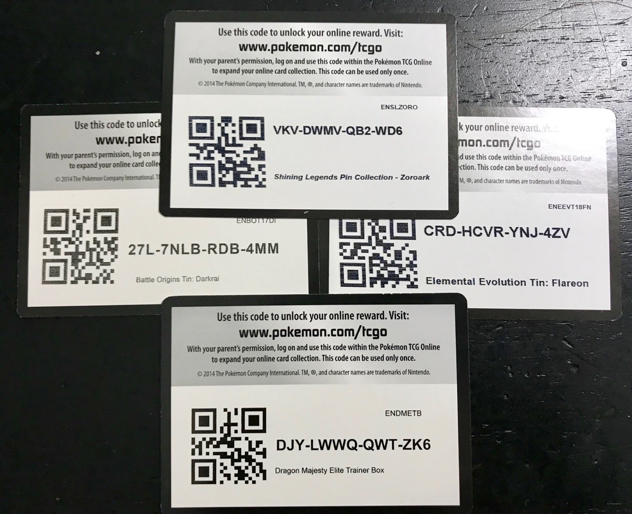 qr codes for pokemon trading card game online