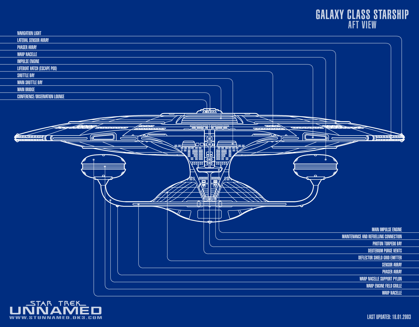 Starfleet ships — Galaxy class blueprings