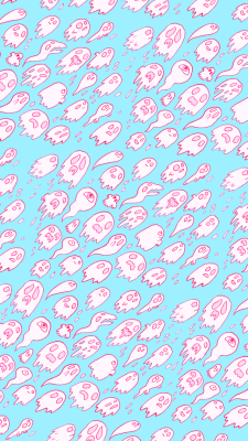  Wallpaper  Tumblr Pink Biru  Gambar  Anime Keren