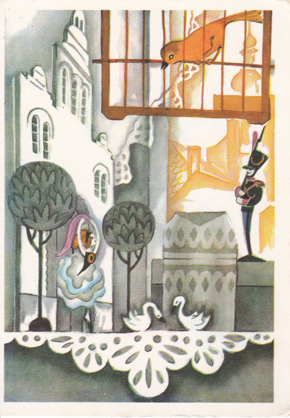 The Steadfast Tin Soldier - Andersen fairy tale illustration (1974), Artist Antokolskaya
http://ift.tt/2fkmvPt