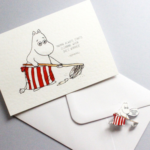 New Moomin inspired quote pin badges and cards. Designed and...