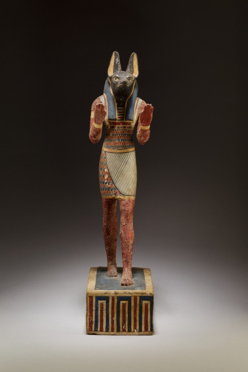 theancientwayoflife:~ Statuette of Anubis. Period: Ptolemaic...