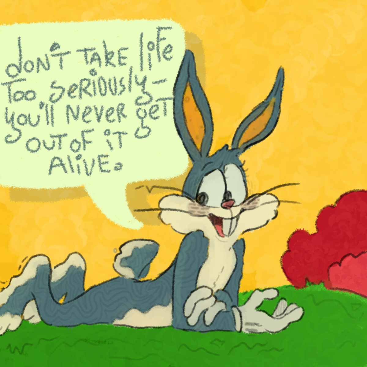 Via. my favorite quote from my favorite bunny. 