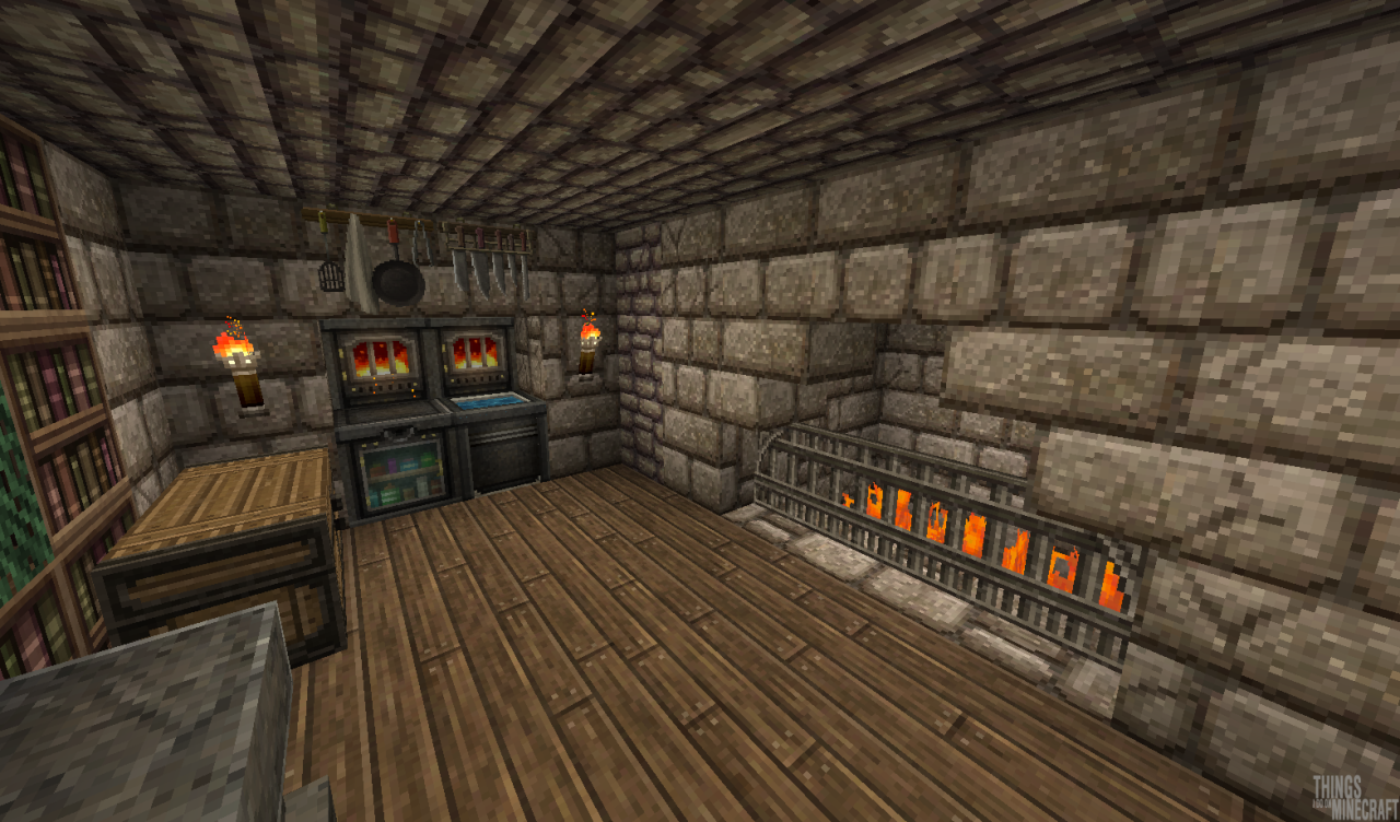 Things I Do On Minecraft, The inside the bakery is an original design. I...