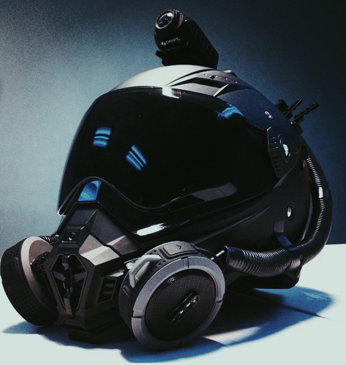 bläckflöwers — Custom motorcycle helmet by walterrific.