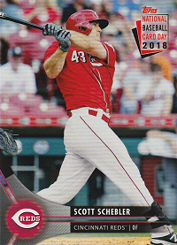 National Baseball Card Day Scott Schebler