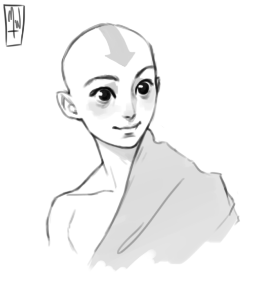 merwild:Quick sketch of the cutest avatar, Aang!