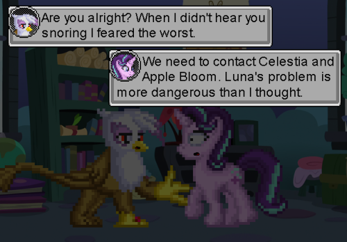 glapplebloom:((Have you figured out what this Nightmare Moon...