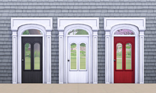 simplistic-sims4:#NoMoreDingyDoors - Exterior EditionNothing...