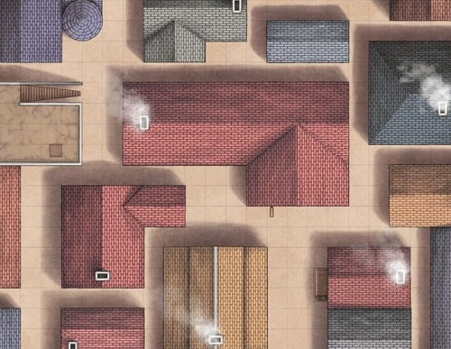 venatusmaps:An urban battle map here, this time of an alleyway...