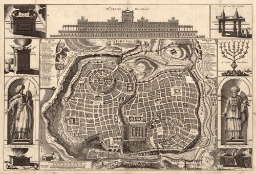 Map of Jerusalem in 1770.