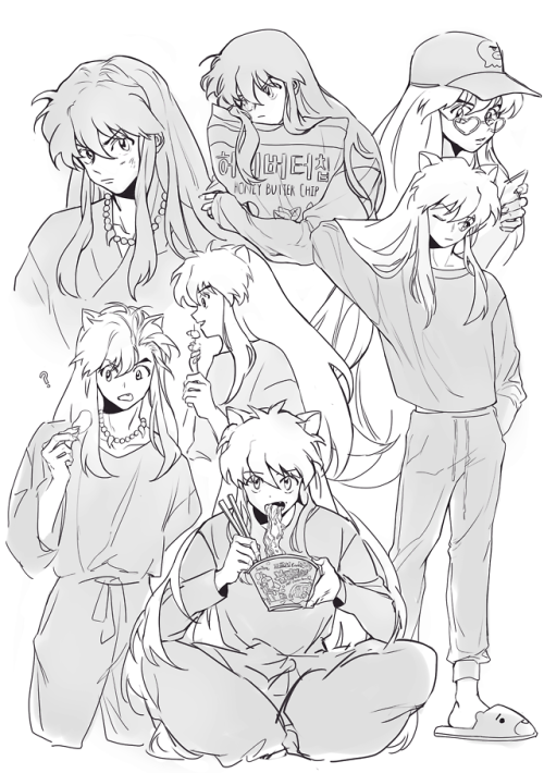 shuaitofu:was thinking about inuyasha