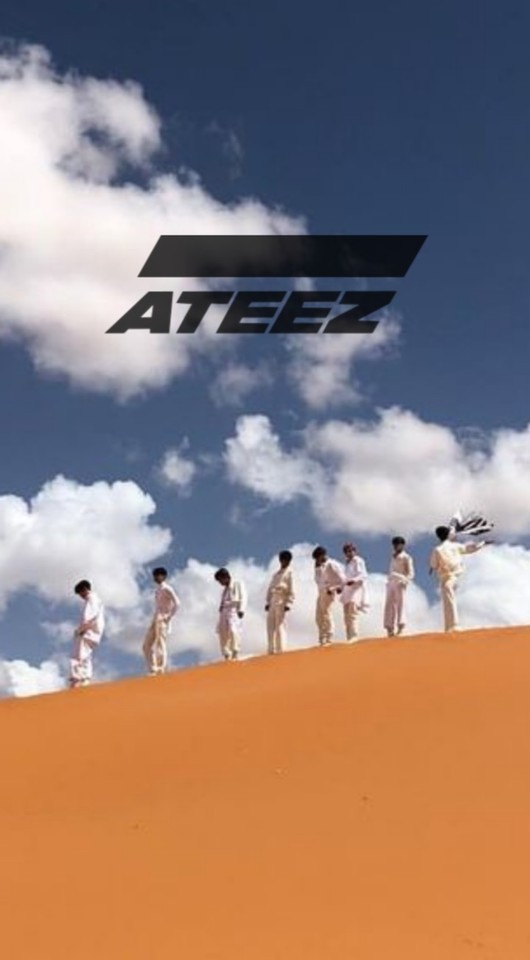 kpop lockscreen — @ainftehxh asked for ateez logo wallpaper, here...