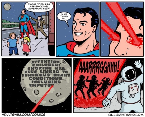 onegianthand:Superman (for adultswim.com/comics)