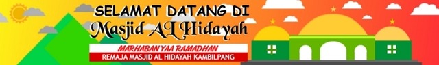  NDI WOWO DESAIN BANNER GAPURA  MASJID AL HIDAYAH RAMADHAN 