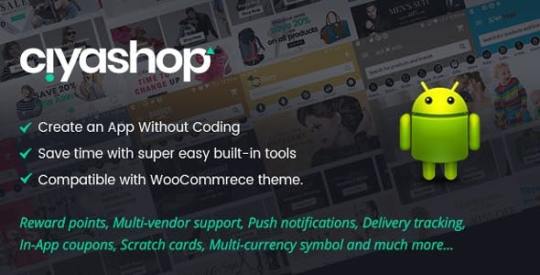 CiyaShop v4.5 - Native Android Application based on WooCommerce Nulled