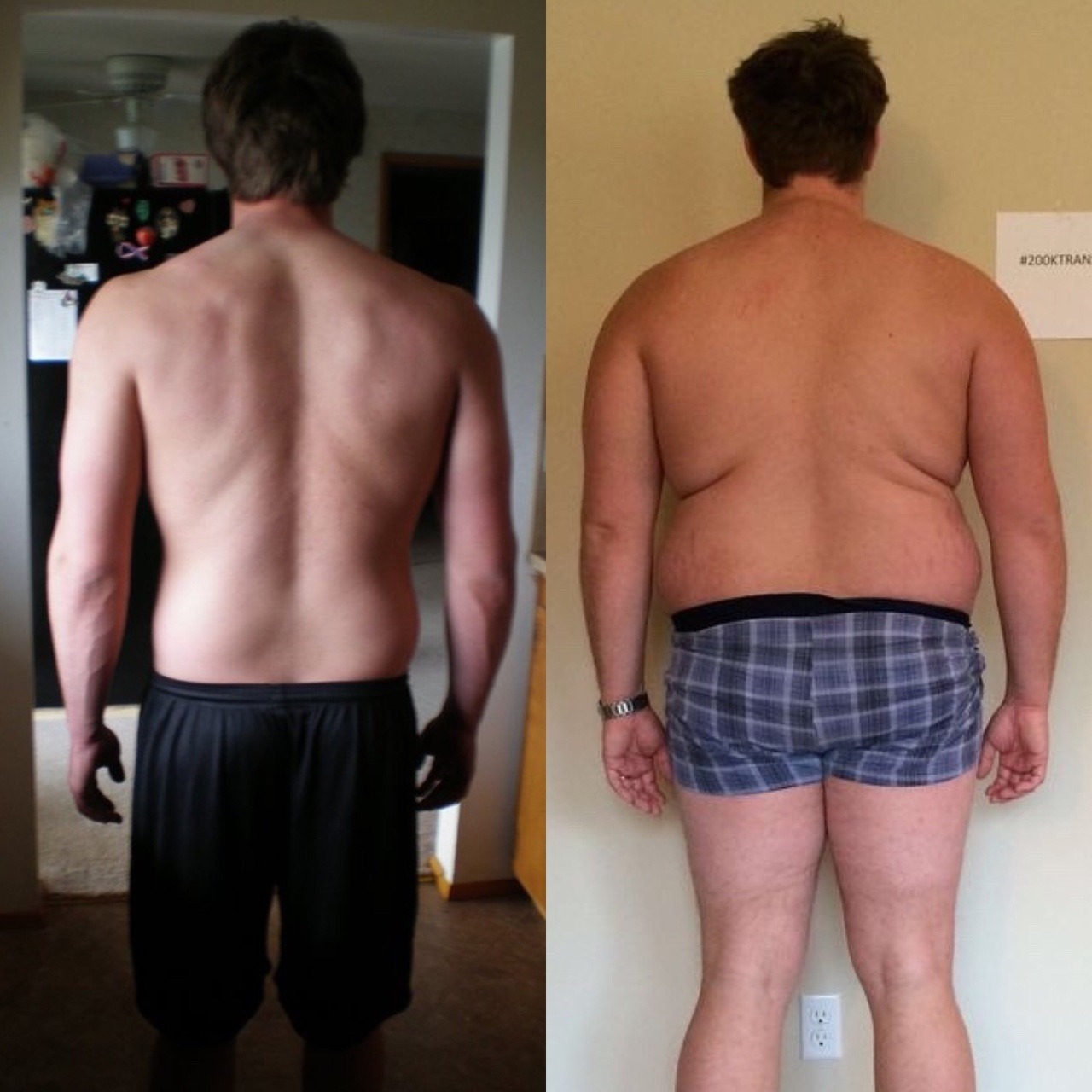 This dude went from a lean 220lbs to a whopping 328lbs only a few years aft...