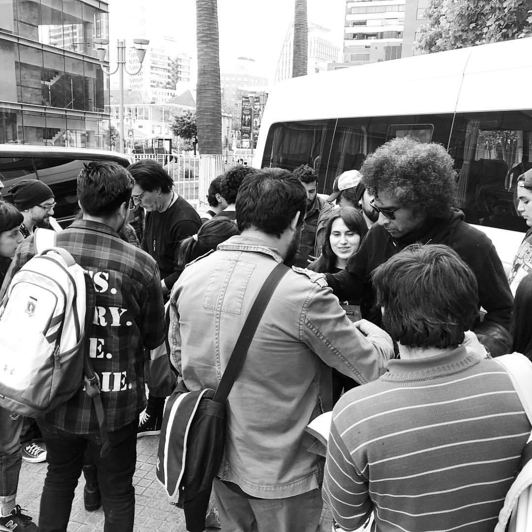 Outside of the hotel in Santiago. Fans here are amazing! #aliceinchains ;igshid=1ol437lzj8r7x