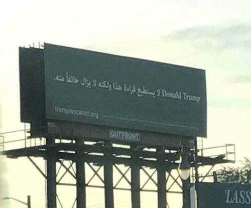 emotionalempowerer:In Dearborn MI a billboard was put up in...