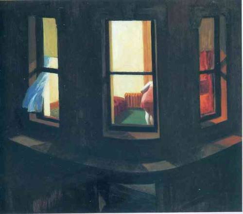 artist-hopper:Night Windows, Edward HopperMedium:...