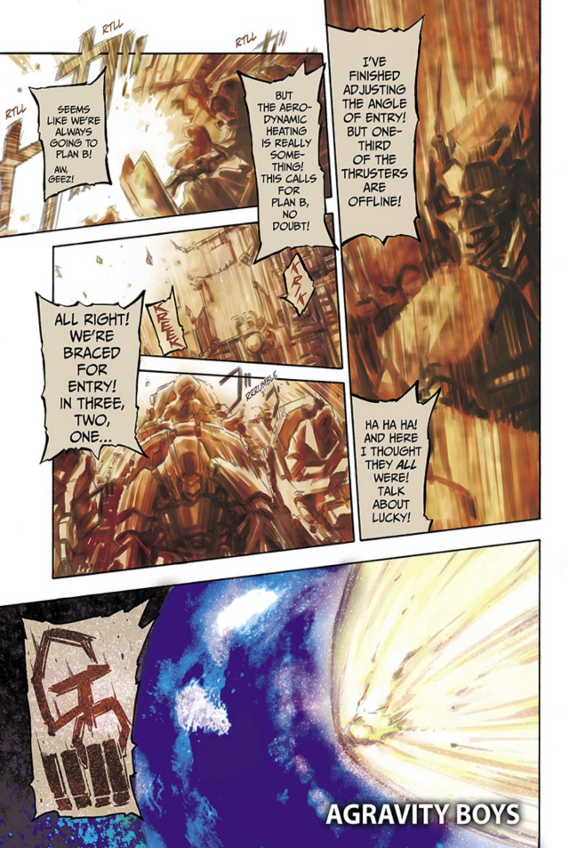 Agravity Boys chapter 1 color pages.