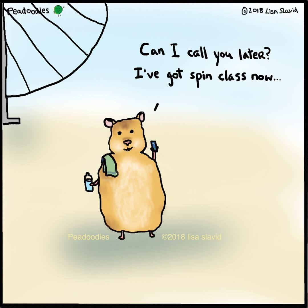 Funny Pun Hamster With Wheel Can Call You Later Ve Got Spin