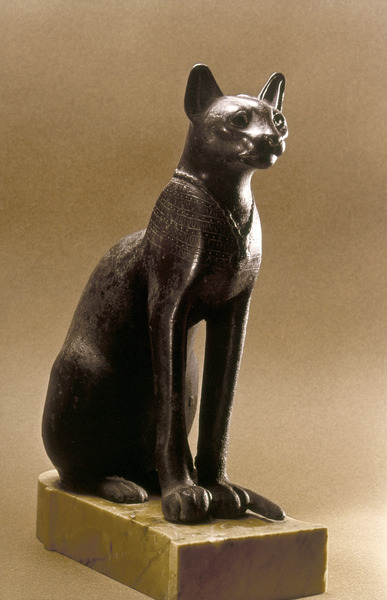 Statuette Of The Cat Goddess Bastet Latesaite Egypt Museum