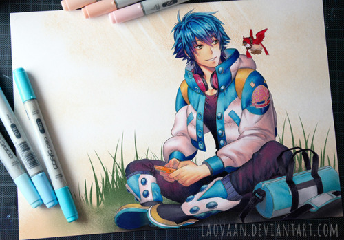 laovaan:I basically colored this twice, once with markers and...