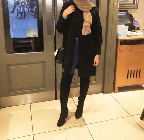 ootd ootdhijabers modestfashion modest modesty muslimahfashion hijabifashion hijabfashion hijabstyle hijab hijabi hijabers fashion fashioninspo knee high boots