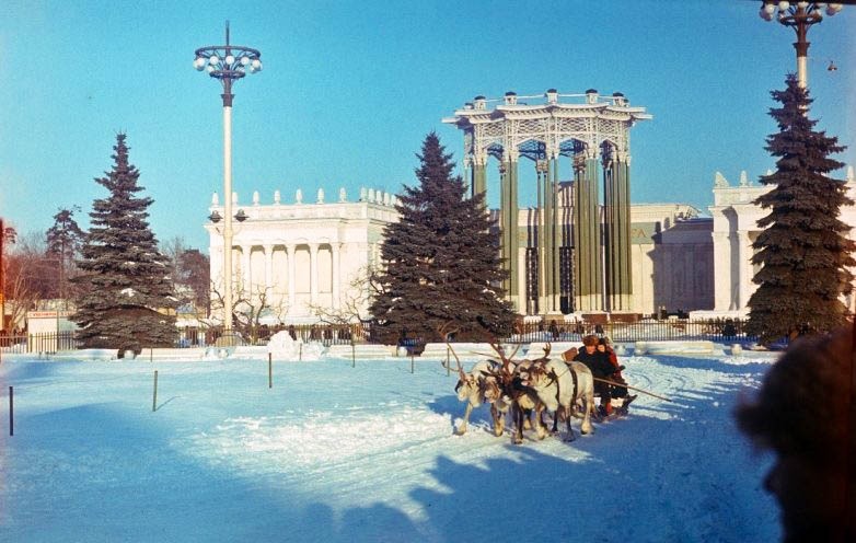 Reindeer ride at VDNKh (1982)